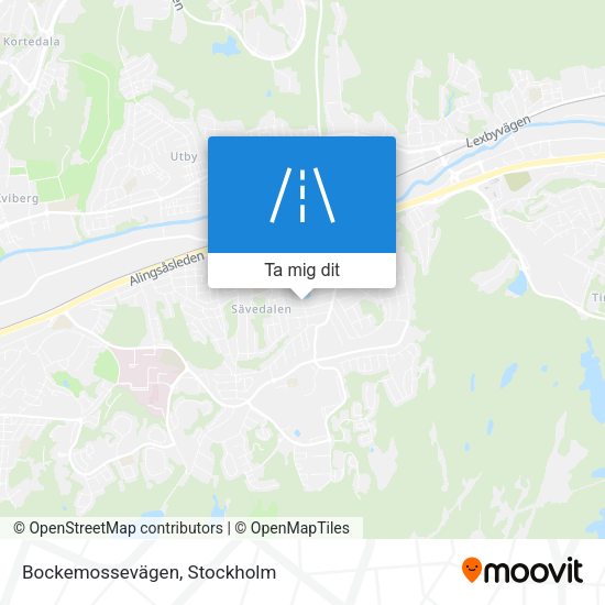 Bockemossevägen karta