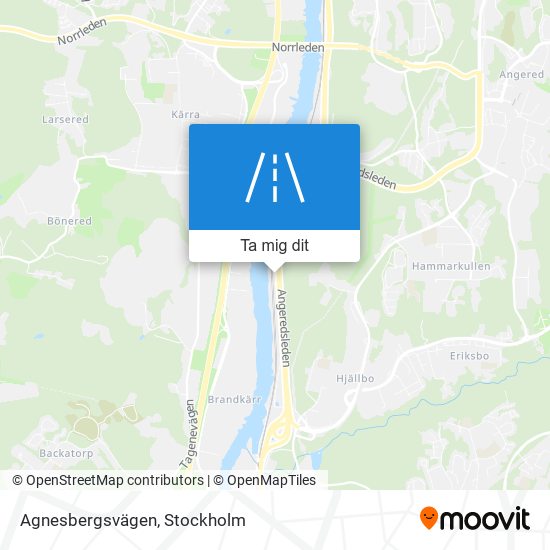 Agnesbergsvägen karta
