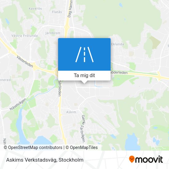 Askims Verkstadsväg karta