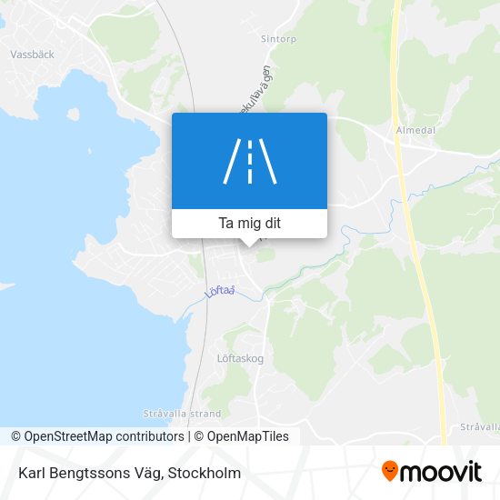 Karl Bengtssons Väg karta