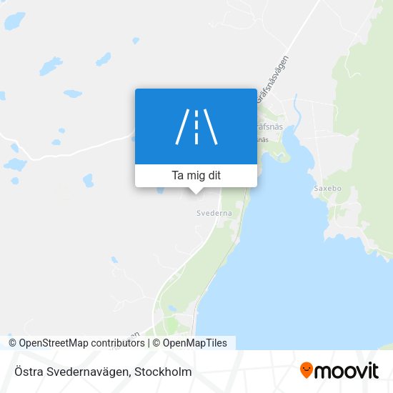 Östra Svedernavägen karta