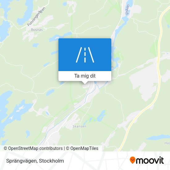Sprängvägen karta