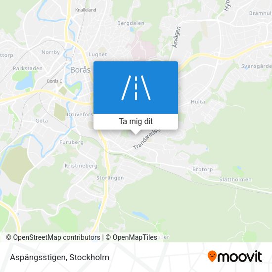 Aspängsstigen karta