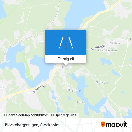 Blockebergsstigen karta
