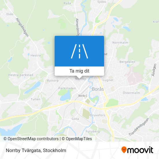 Norrby Tvärgata karta