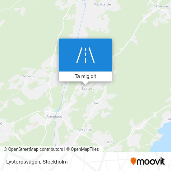 Lystorpsvägen karta