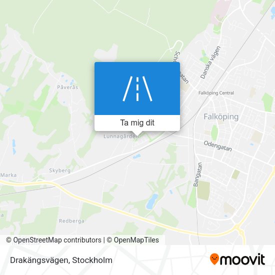 Drakängsvägen karta