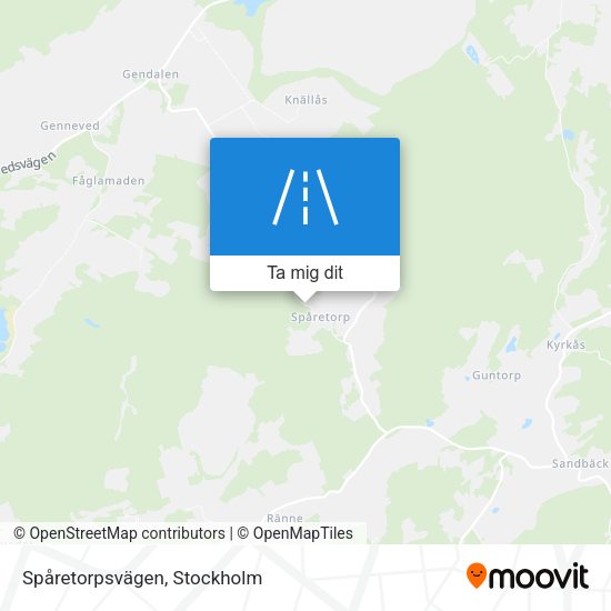 Spåretorpsvägen karta