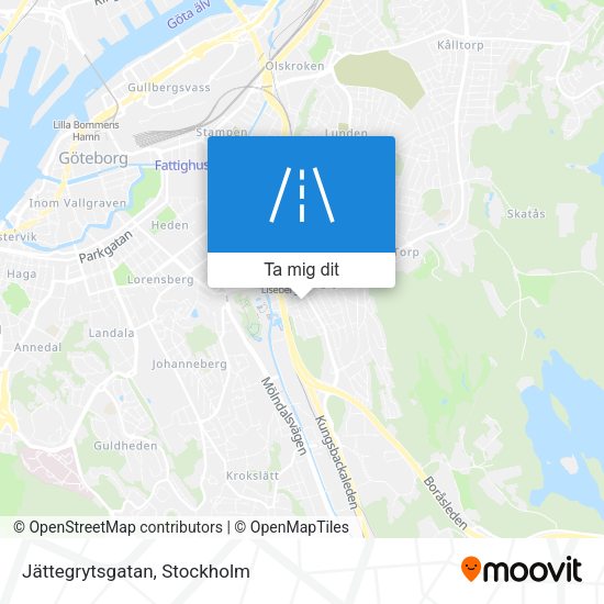 Jättegrytsgatan karta