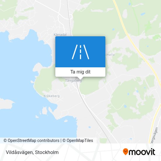 Vildåsvägen karta