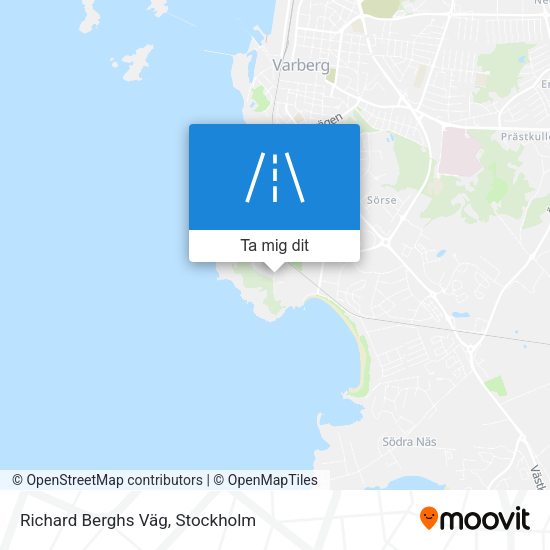 Richard Berghs Väg karta