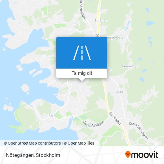 Nötegången karta