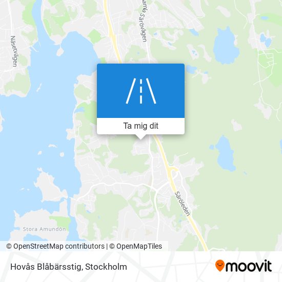 Hovås Blåbärsstig karta