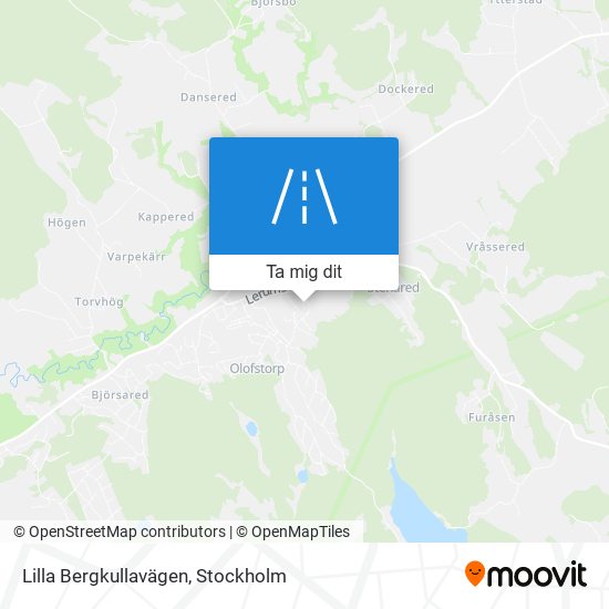 Lilla Bergkullavägen karta