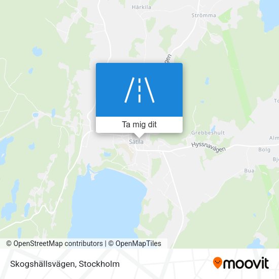 Skogshällsvägen karta