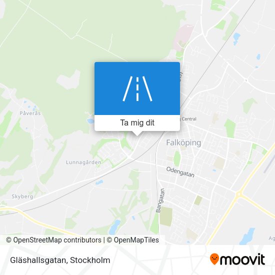 Gläshallsgatan karta