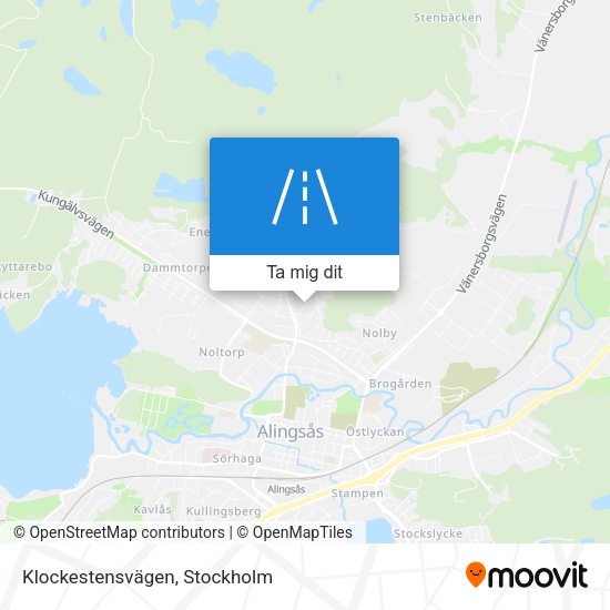 Klockestensvägen karta