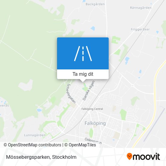 Mössebergsparken karta