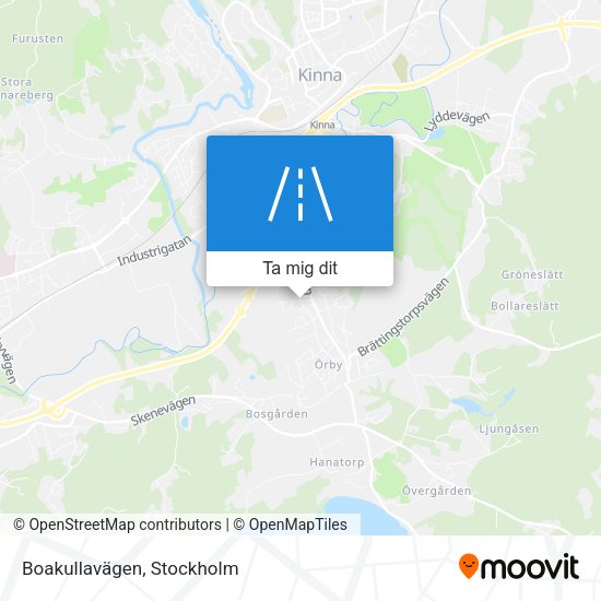 Boakullavägen karta