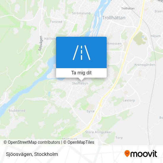 Sjöosvägen karta