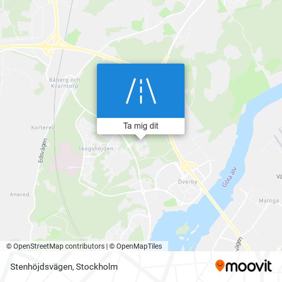 Stenhöjdsvägen karta