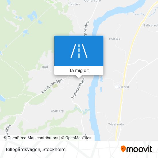 Billegårdsvägen karta