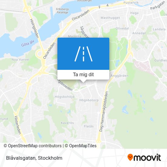 Blåvalsgatan karta