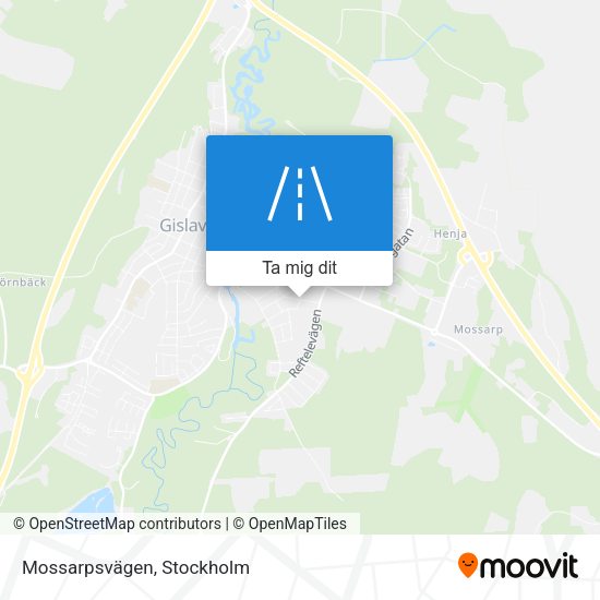 Mossarpsvägen karta