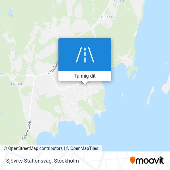 Sjöviks Stationsväg karta