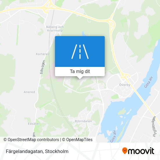 Färgelandagatan karta
