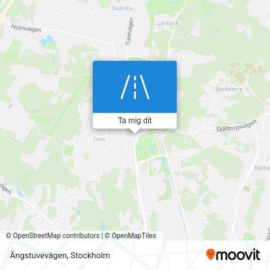 Ängstuvevägen karta