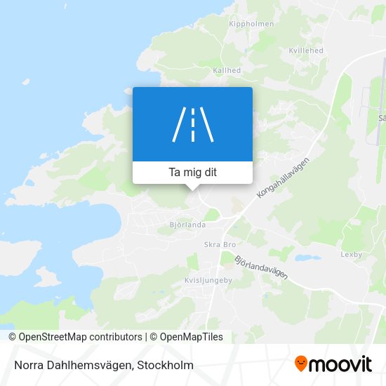Norra Dahlhemsvägen karta
