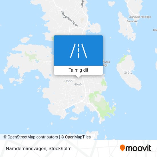 Nämdemansvägen karta