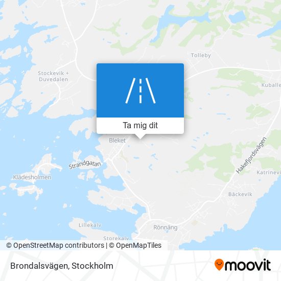 Brondalsvägen karta