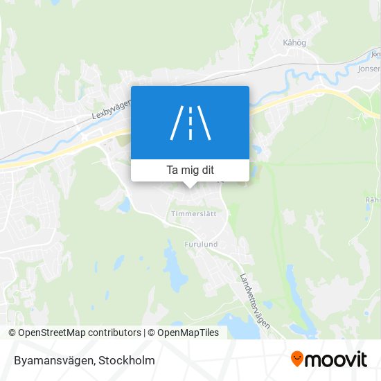 Byamansvägen karta