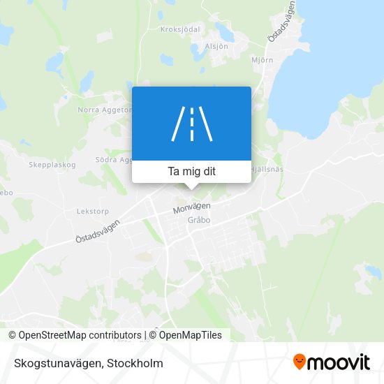 Skogstunavägen karta
