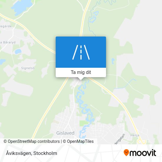 Åviksvägen karta