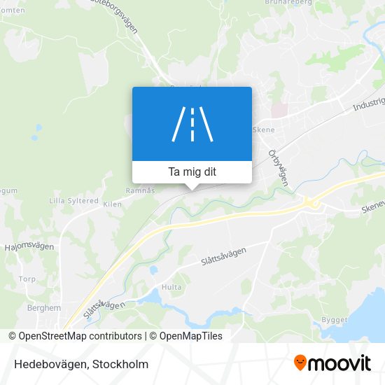 Hedebovägen karta