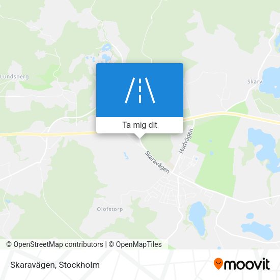 Skaravägen karta