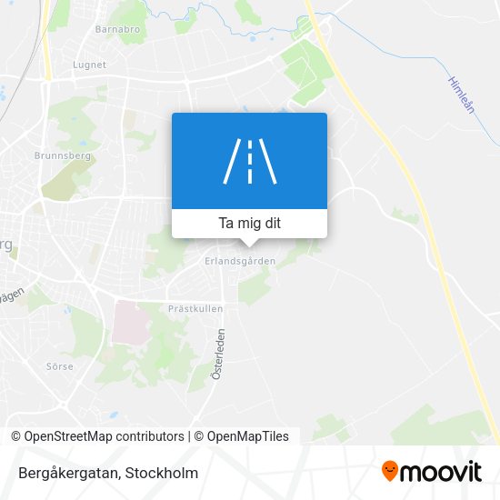 Bergåkergatan karta