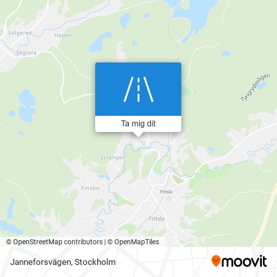 Janneforsvägen karta