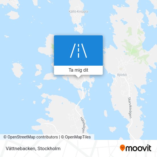 Vättnebacken karta