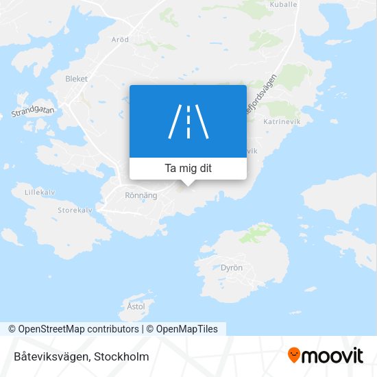 Båteviksvägen karta