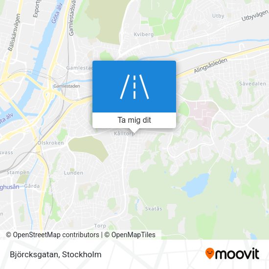 Björcksgatan karta