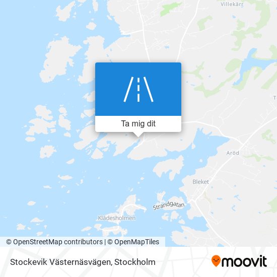 Stockevik Västernäsvägen karta