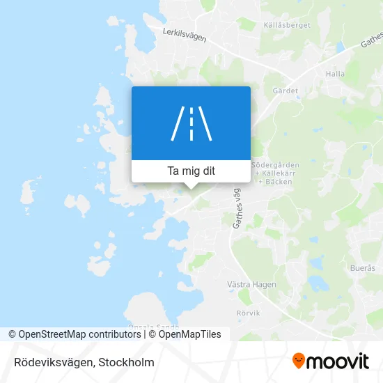 Rödeviksvägen karta