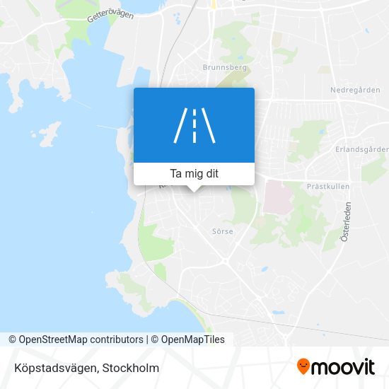 Köpstadsvägen karta