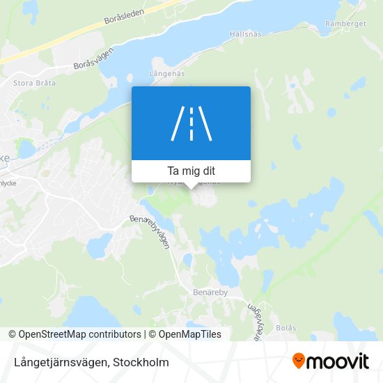 Långetjärnsvägen karta