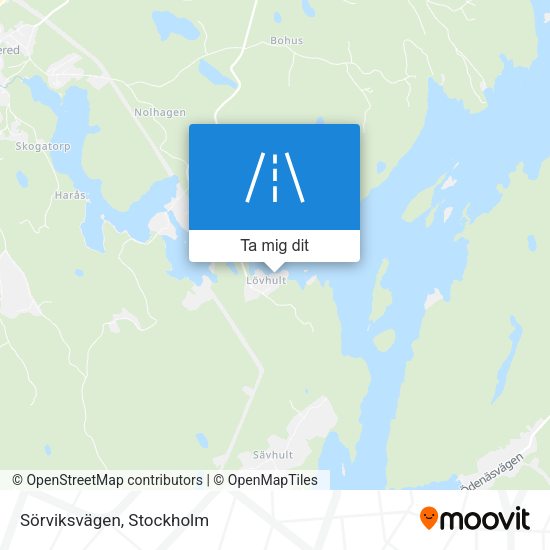 Sörviksvägen karta