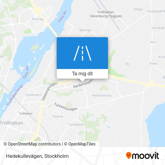 Hedekullevägen karta